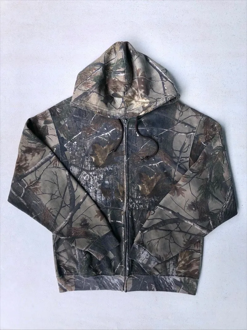 90’s vintaghe russel outdor realtree ziperhodie  photo 1