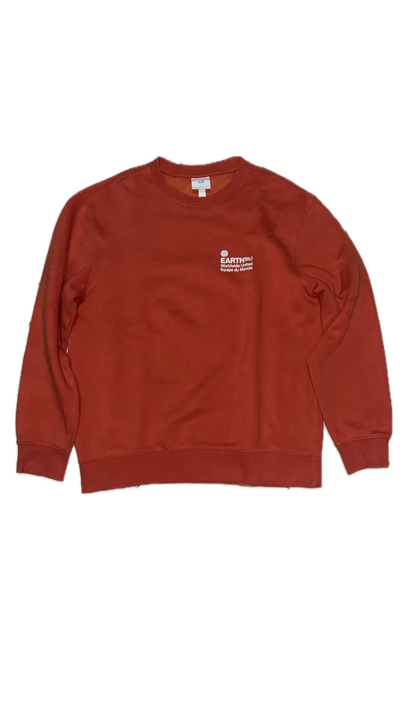 H&M Streetwear Minimalist Sweater Pria orange photo 1