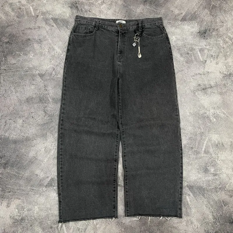 Coca baggy jeans hitam wash photo 1