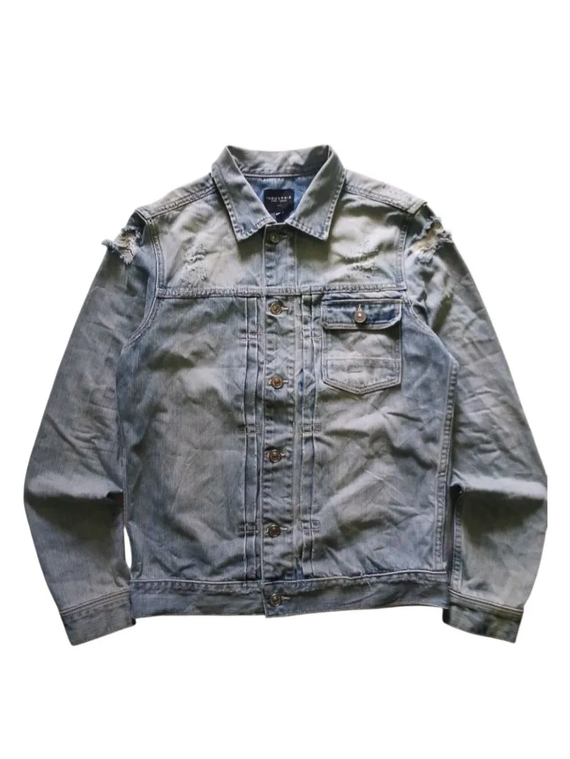 Industrie Stone Wash Distressed Denim Jacket Type 1 photo 1