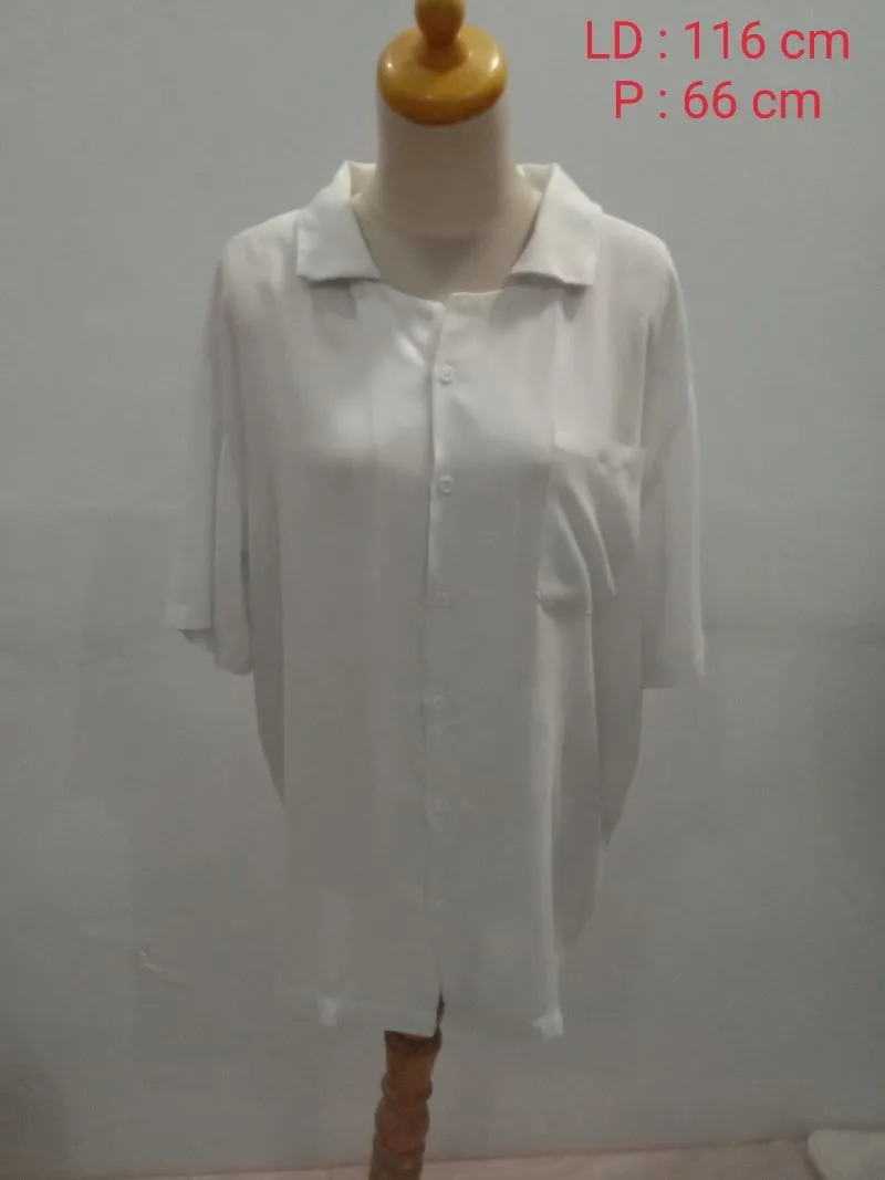 Kemeja Putih Lengan Panjang Preloved  photo 1