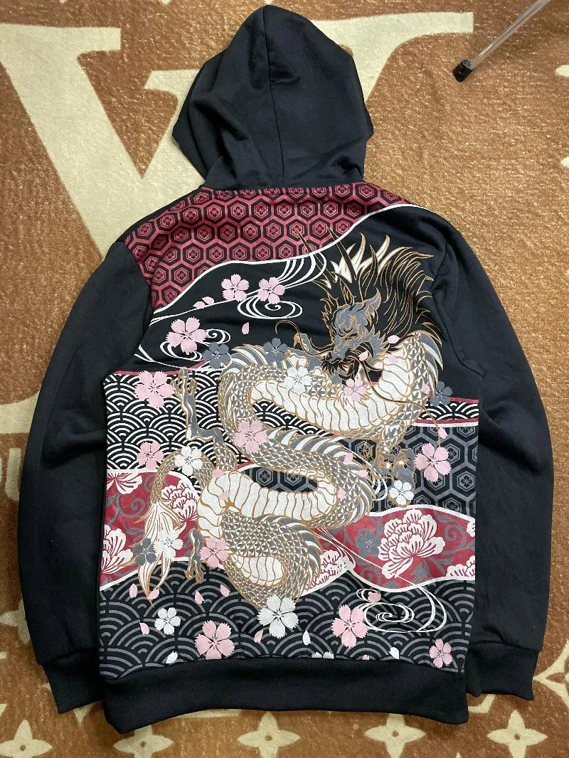 Sukajan Big Print. Hoodie Zipper photo 1