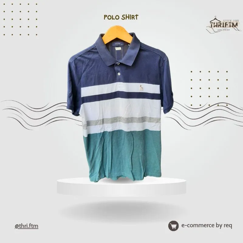 Hazzys Casual Polo shirt Pria multicolor photo 1