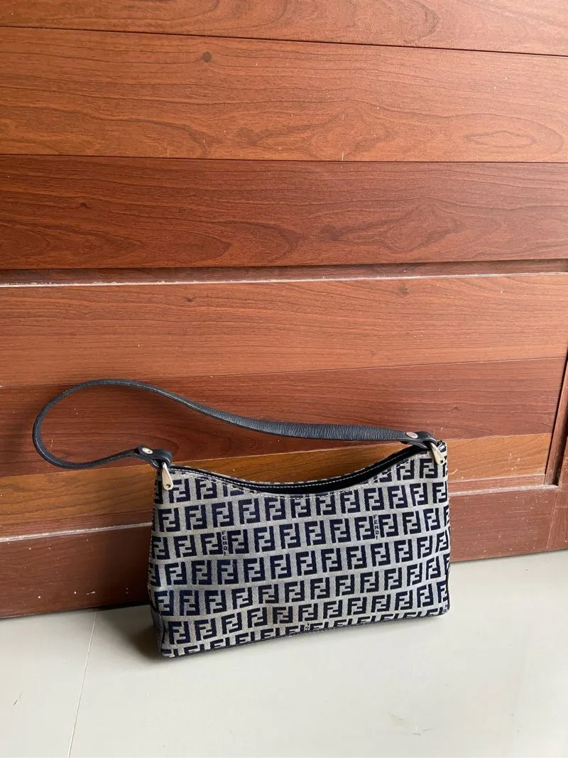 Fendi monogram pouchette baguette bag photo 1