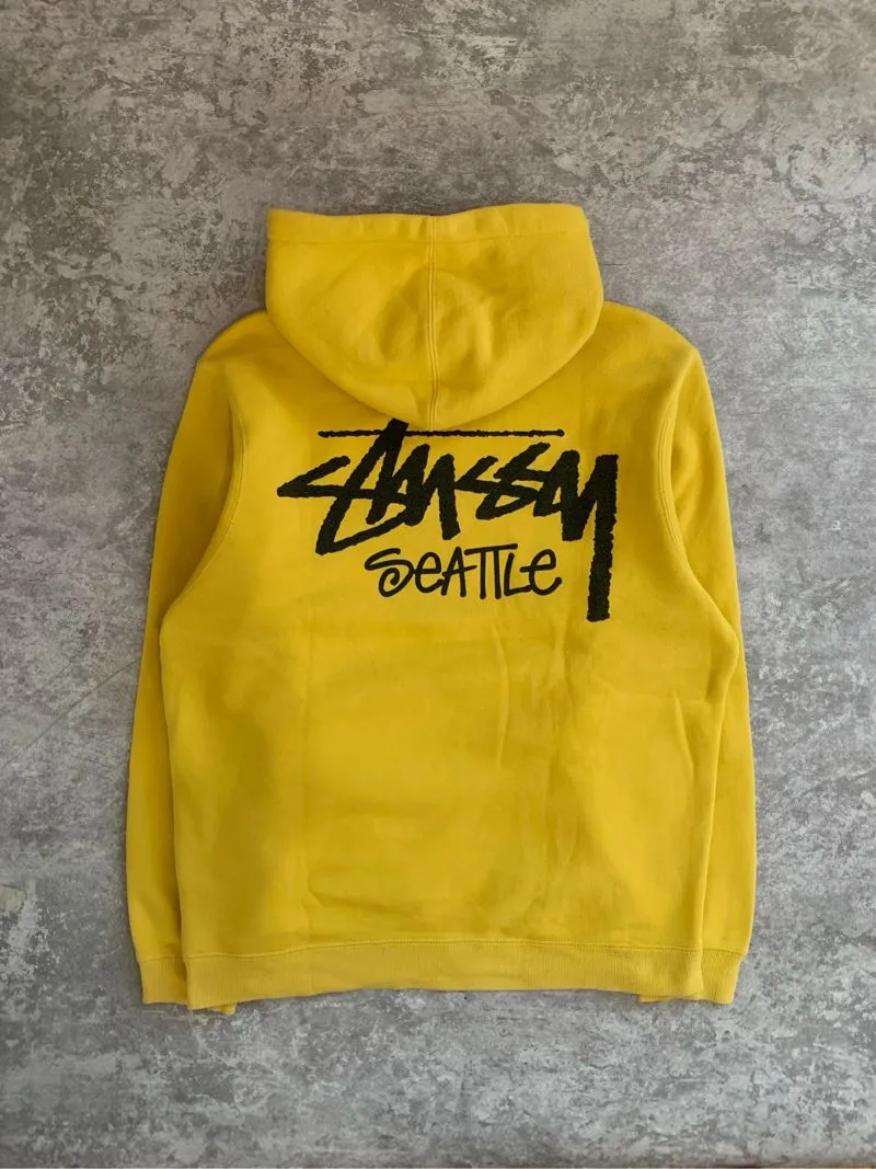 STUSSY SEATTLE YELLOW HOODIE photo 1