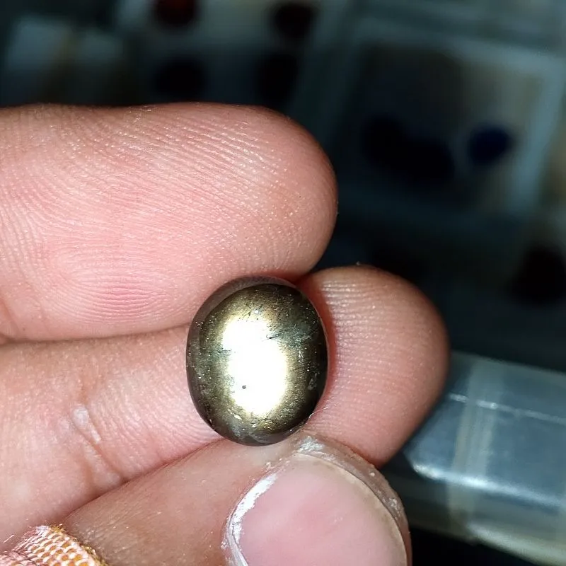 Natural Black Sapphire Star 6ct up safir hitam photo 1
