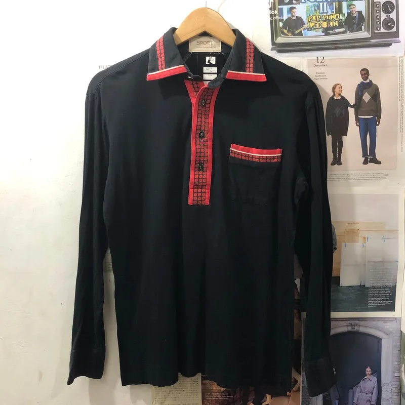 Mizuno Streetwear Sportswear Polo shirt Pria black photo 1