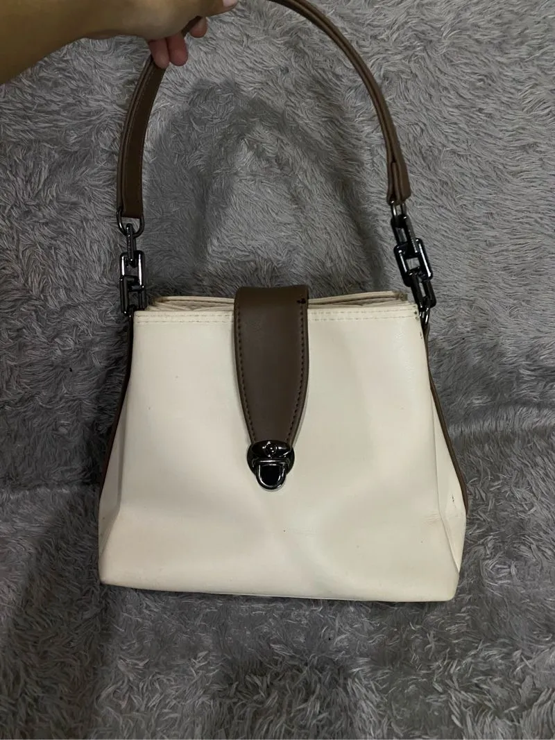 Shoulder Bag Kulas White Brown photo 1