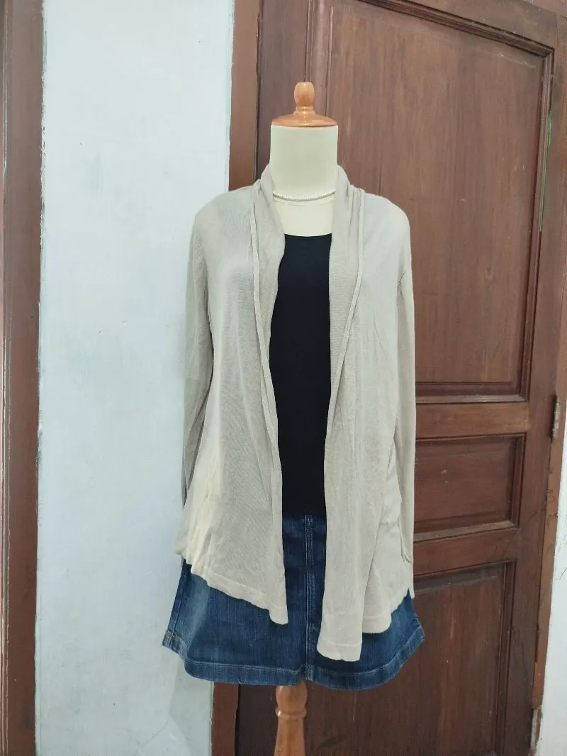 Long Outer  - Cardigan Panjang Cream photo 1