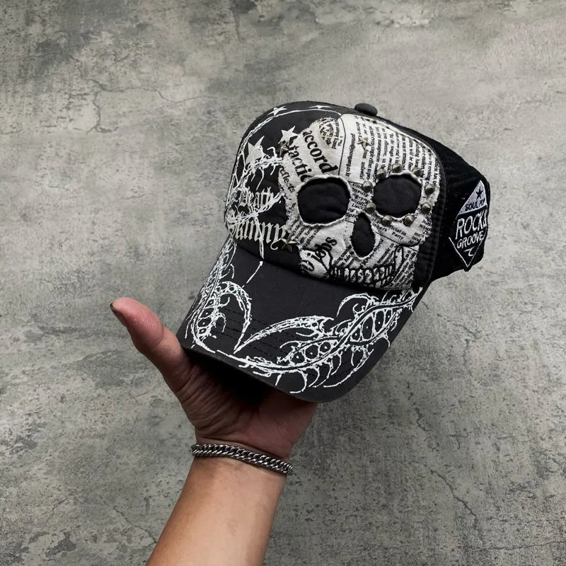 TRUCKER Y2K HAT CUSTOM SIGIL ARTWORK BY TH photo 1