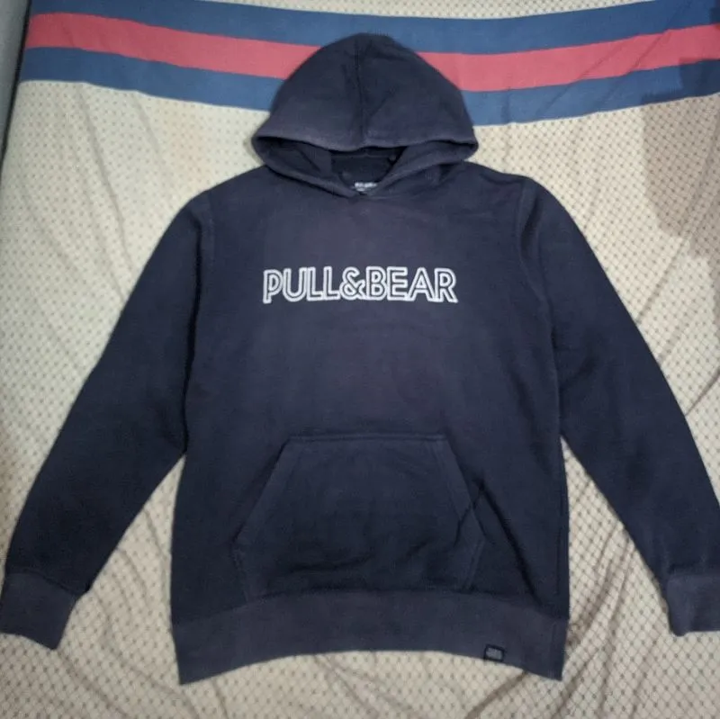 Pull & Bear Hoodie biru size "L" photo 1