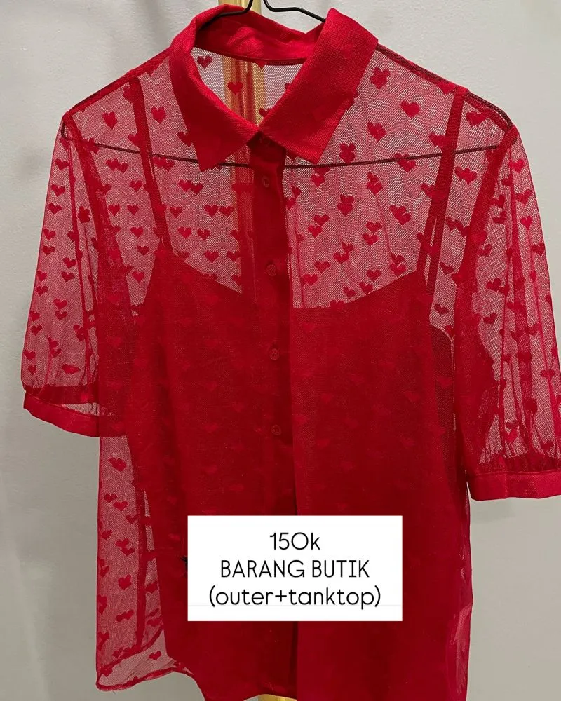 atasan merah photo 1