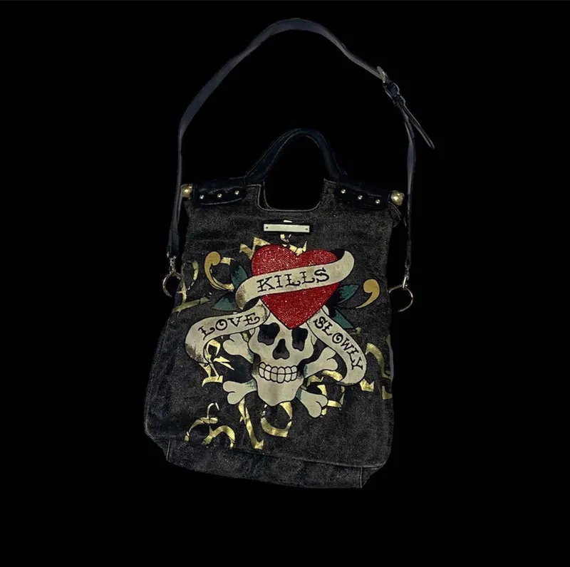 Ed hardy sling bag rare photo 1