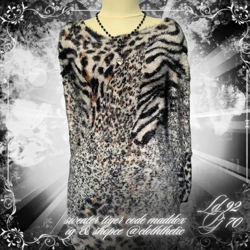 sweter corak tiger code maddox photo 1