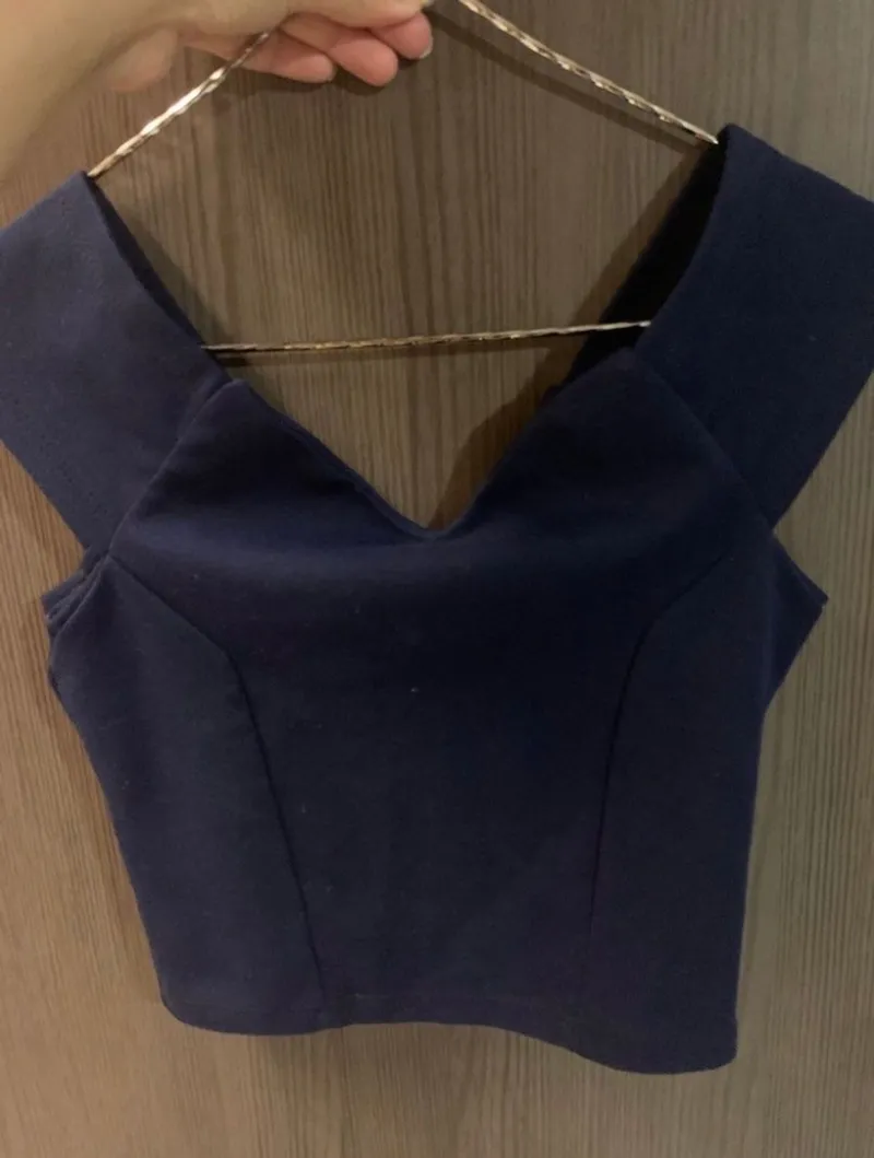 Casual Blouse Wanita navy photo 1