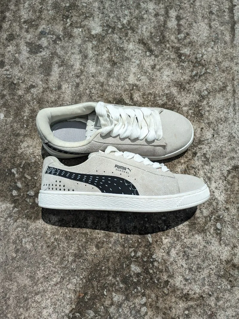 Puma suede XL beige graphic