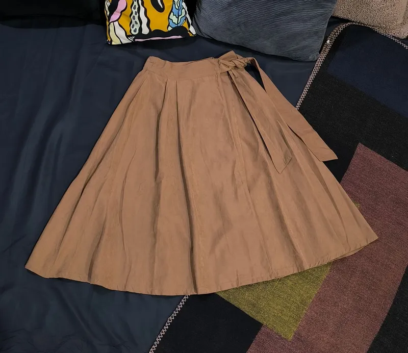 Japanese brand Vintage Skirt Wanita brown photo 1