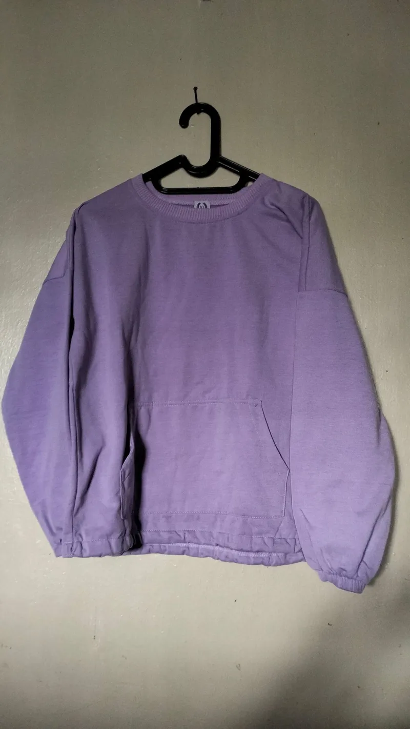 Minimalist Casual Sweater Wanita purple photo 1