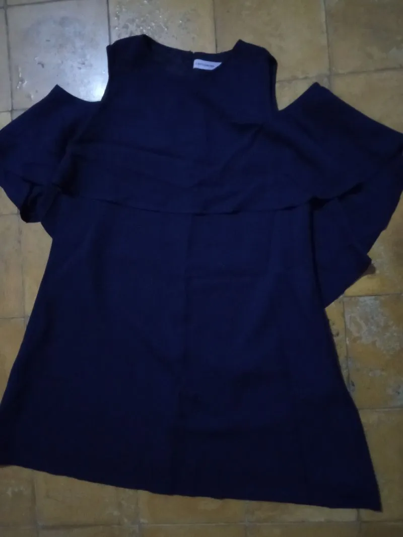 Blouse Cotton ink x Raisa - Navy - Preloved photo 1
