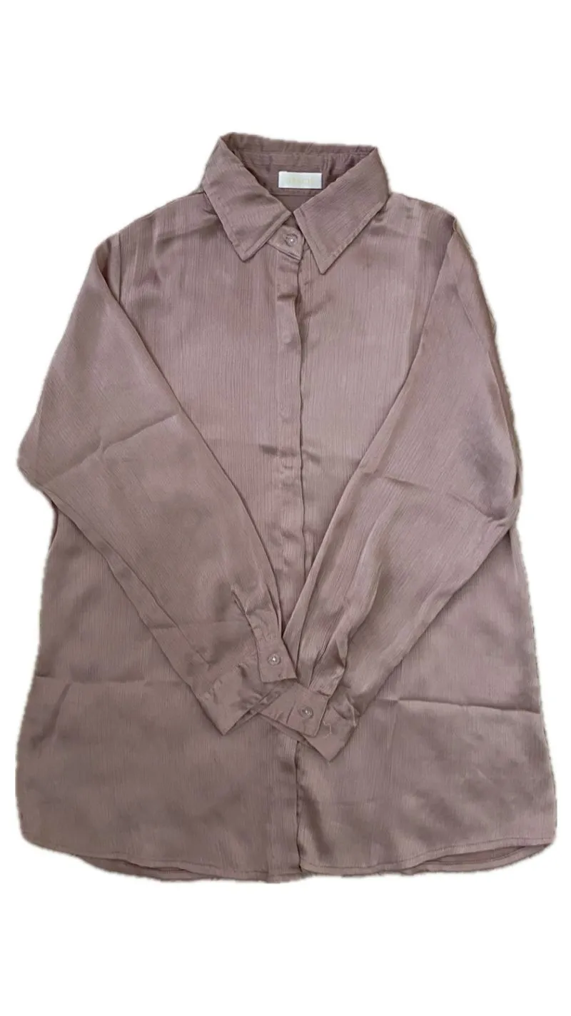 Iweargracie Silk Top / Shirt / Atasan / Kemeja Pink (Mauve) photo 1