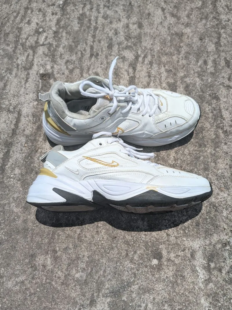 Sepatu Nike M2K Tekno White Gold Preloved