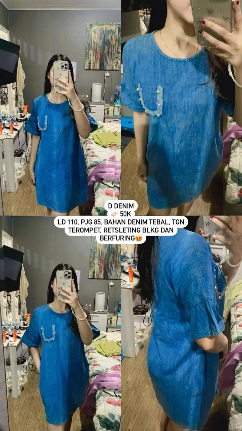 Midi Dress Denim photo 1