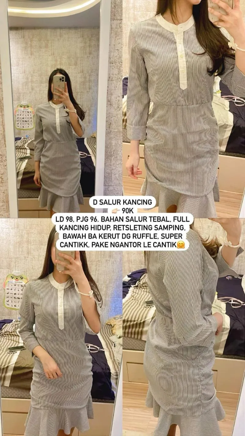 Dress Salur Kancing photo 1