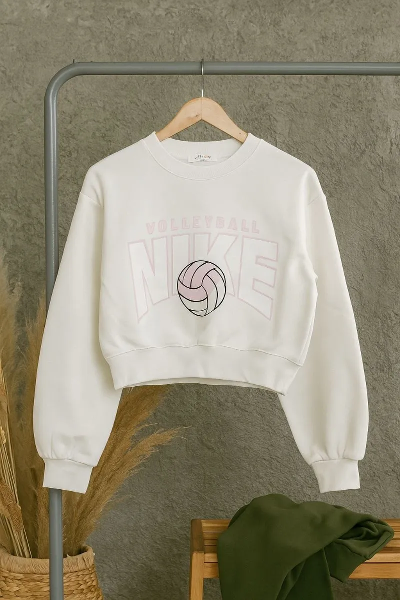 Crewneck fashion cream photo 1