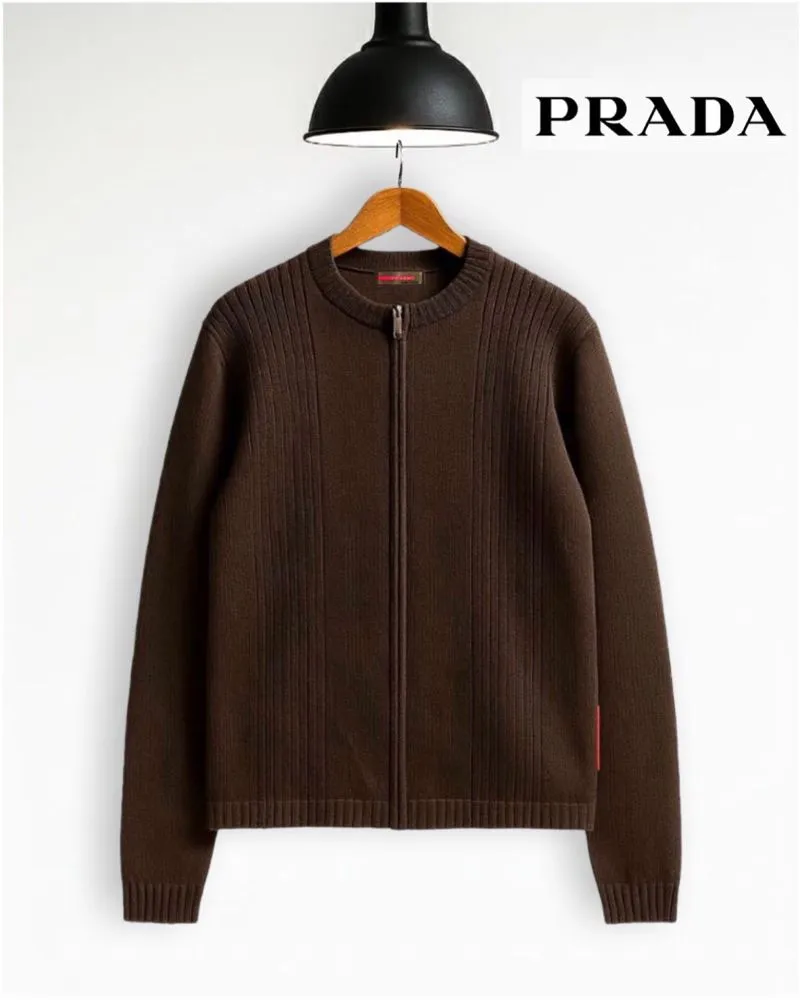 Prada Luxury Cardigan Wanita brown photo 1
