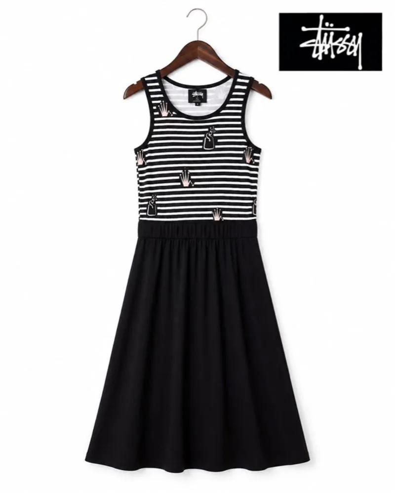 Stussy Luxury Streetwear Casual dress Wanita black photo 1