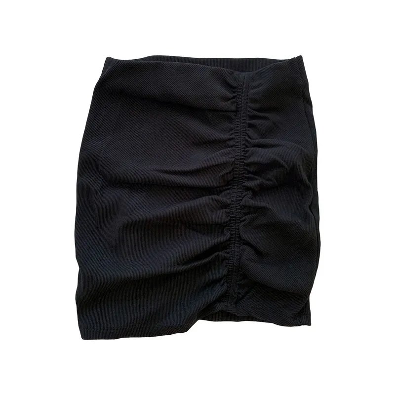 ZARA ribbed black mini skirt #ribbedskirt photo 1