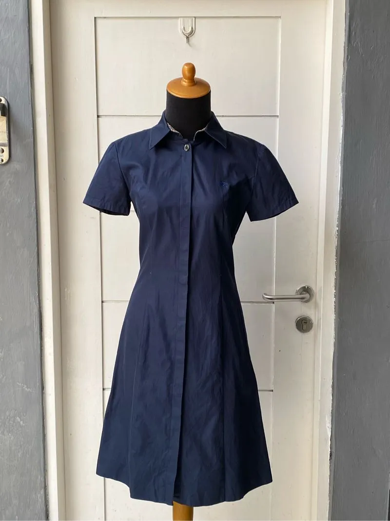 BURBERRY Navy Midi Dress photo 1