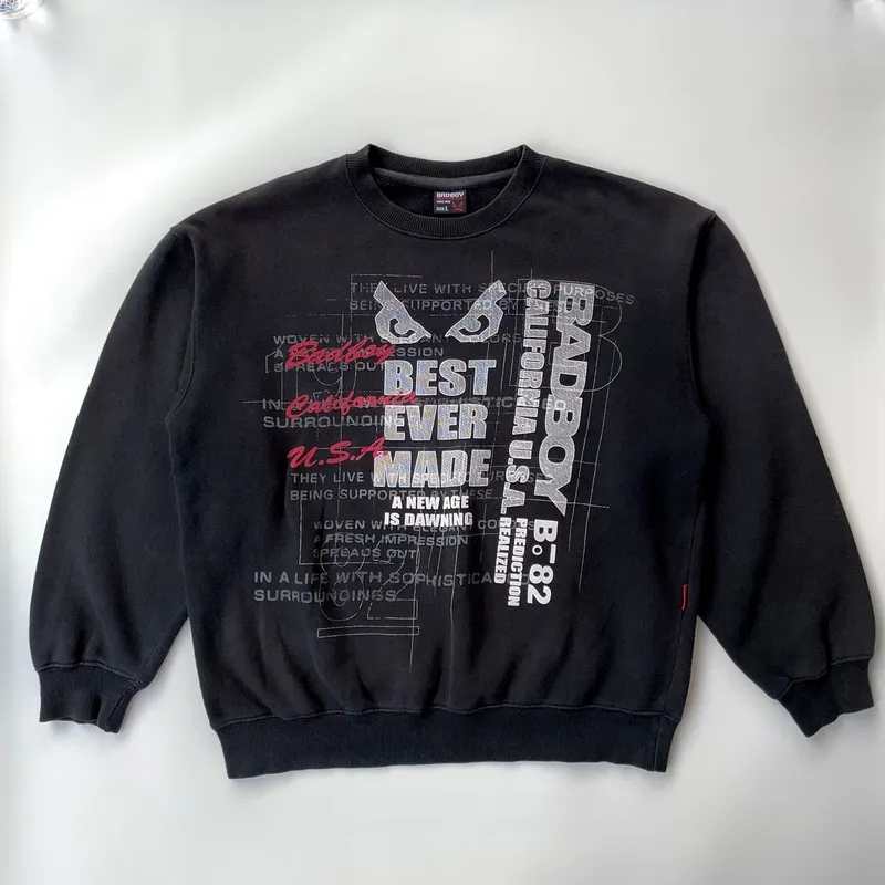 Vintage Streetwear Sweatshirt Pria black photo 1