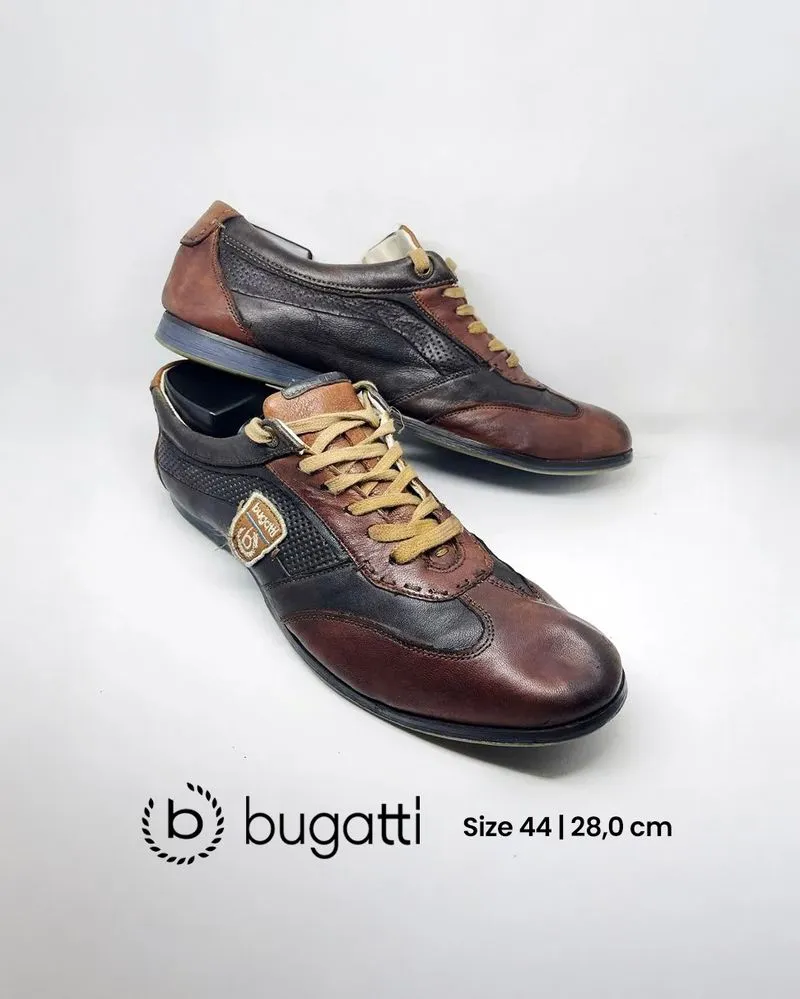 Bugatti Vintage Leather Shoes Size 44 photo 1