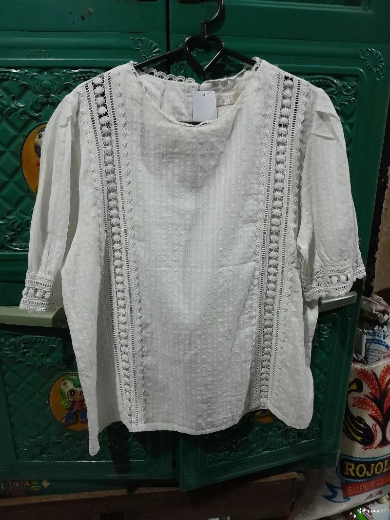 Blouse katbol putih photo 1