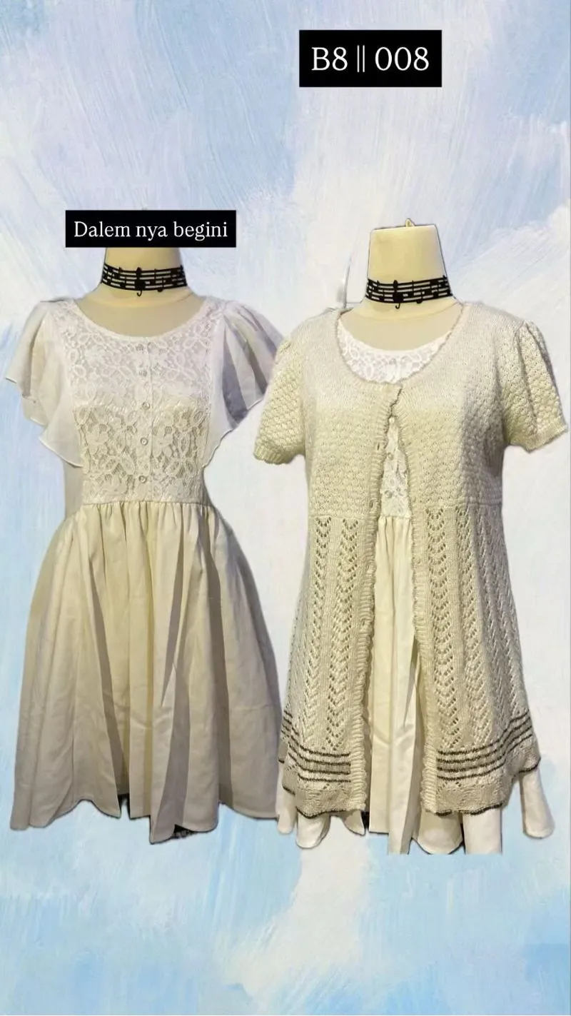 Rosa Cheri brand || Overjeans | dress | baju putih |preloved photo 1