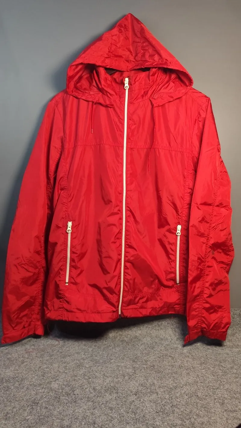 Jaket Parasut Giordano Original Warna Merah Ukuran L Unisex photo 1