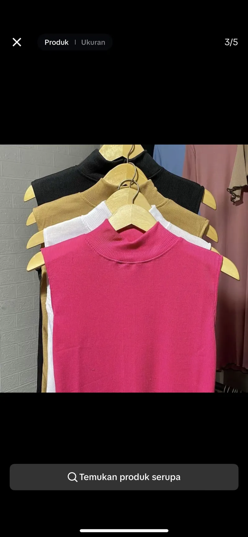 Minimalist Shirt Wanita purple black photo 1