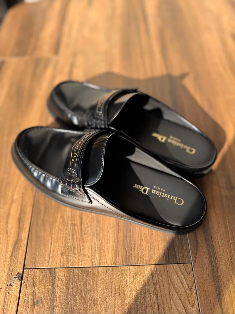 Sandal Mules DIOR Clogs Leather Size 39 photo 1