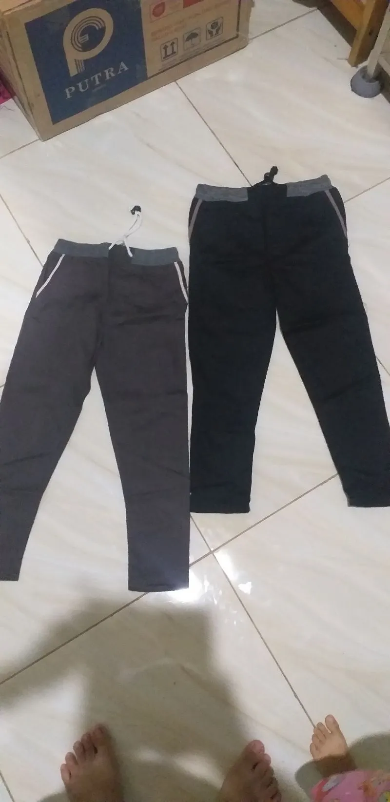 2 pcs Celana chinos anak new lepas tag 3-5th photo 1