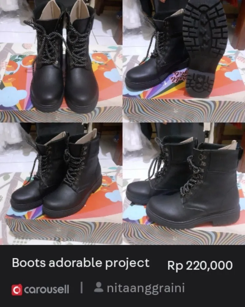Sepatu boots adorable project
