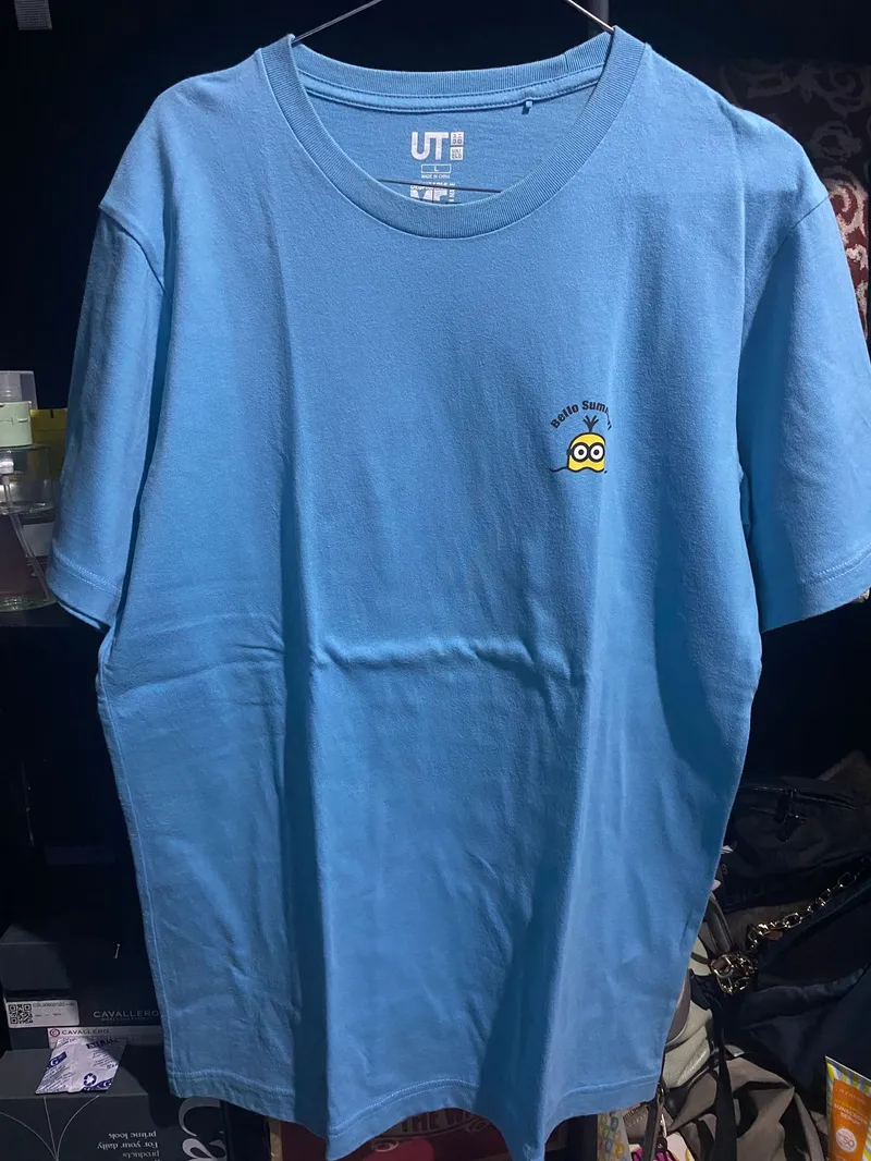 Uniqlo Casual T-shirt Pria blue photo 1