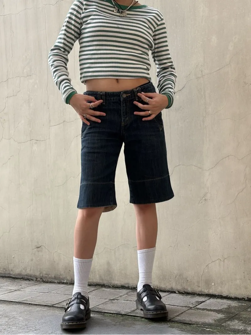 Hushush Japanese Black Washed Jorts photo 1