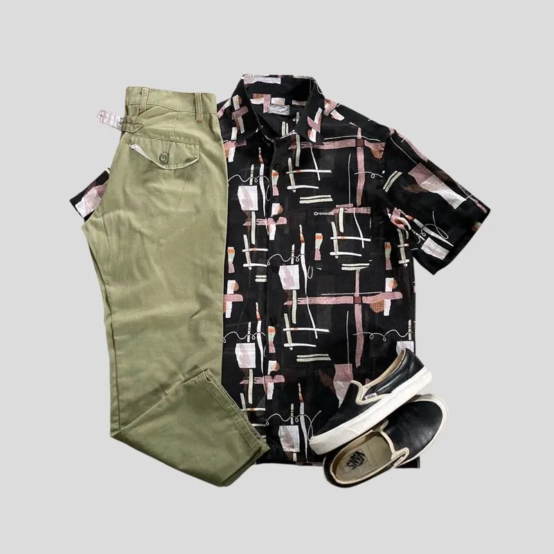 Crocodile abstract pattern shirt photo 1