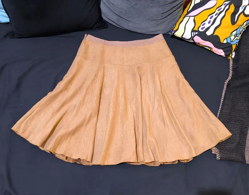Vintage Skirt Wanita brown photo 1