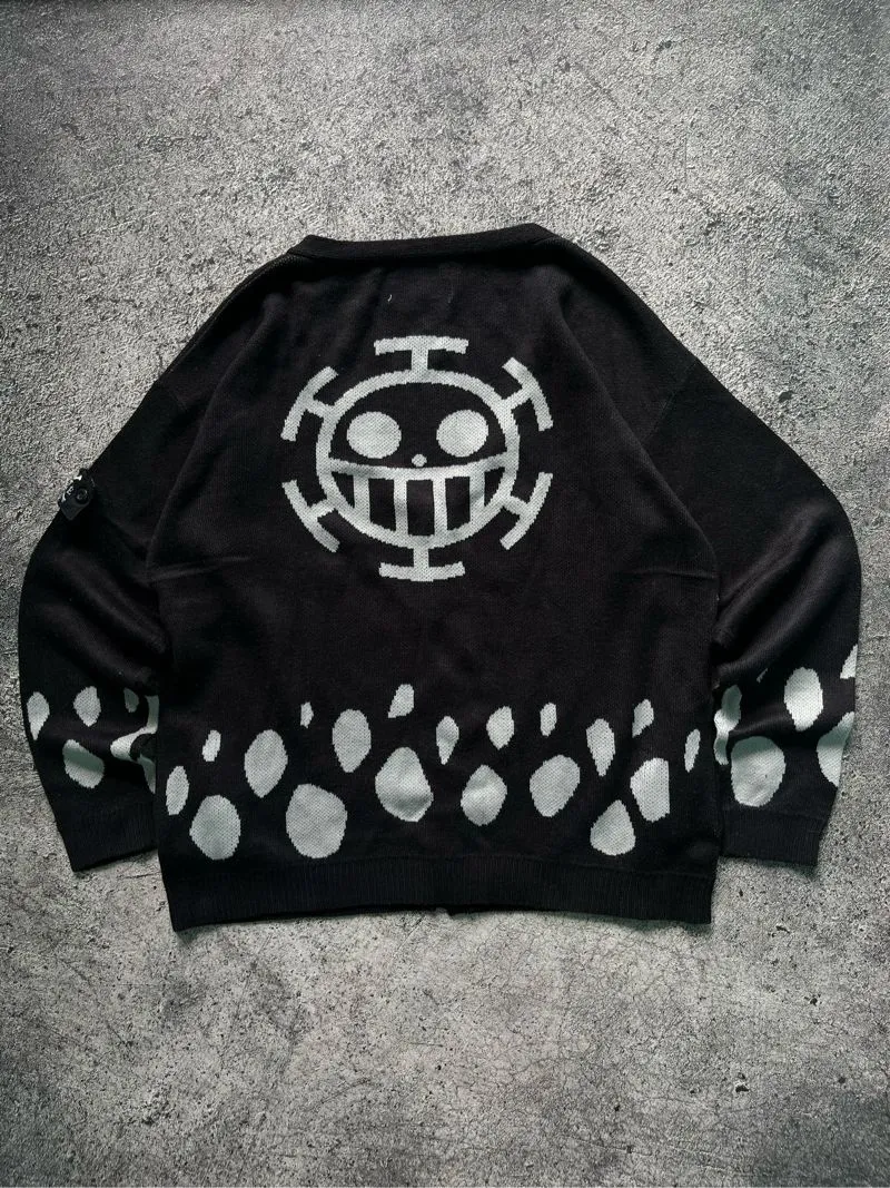 W-Essentils x One Piece Trafalgar Law Cardigan Knitwear