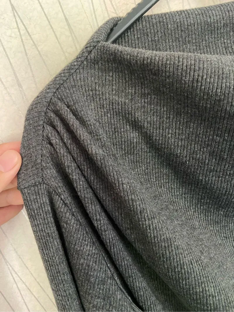 rib knit fitted body photo 1