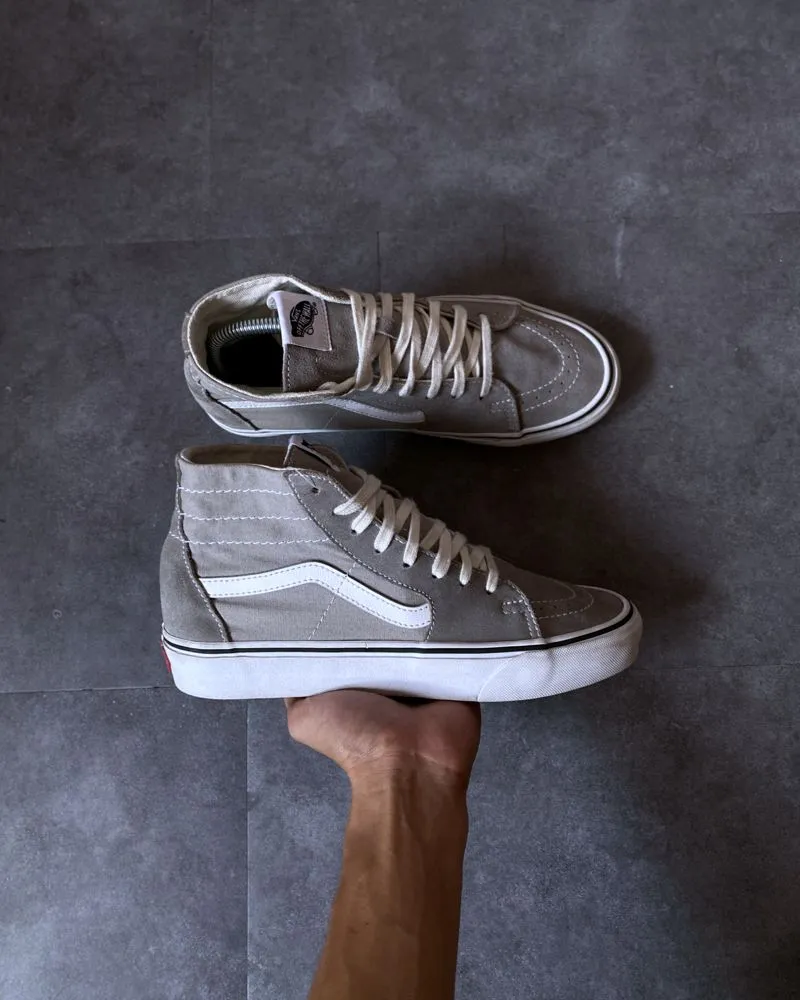 sepatu sneakers vans sk8 high light grey Preloved