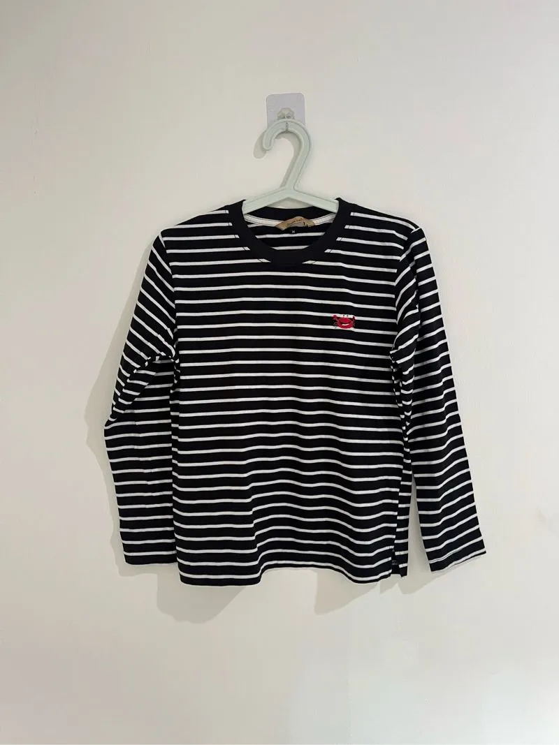 Dama Kara T-Shirt Strippie Black photo 1