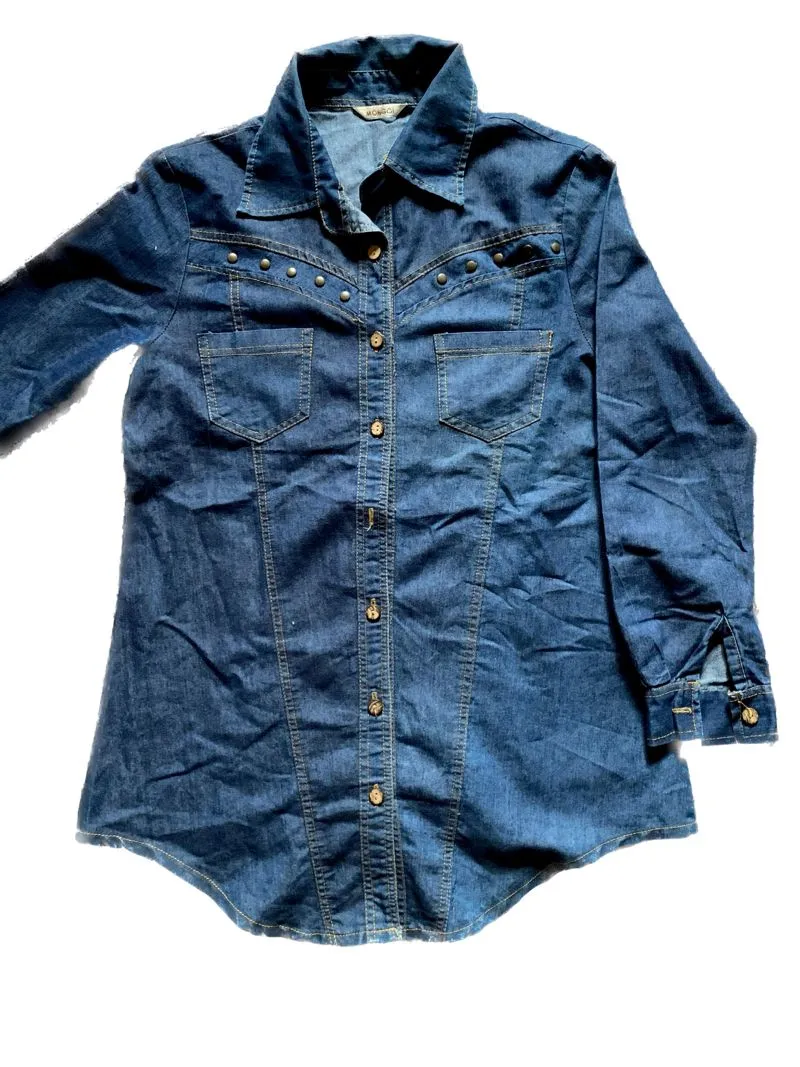 kemeja jeans photo 1